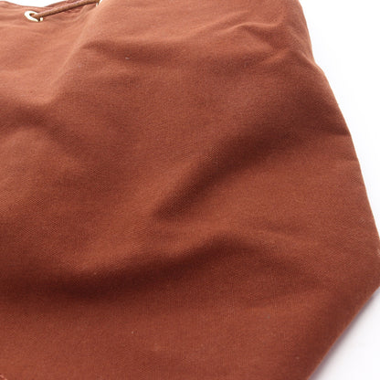 ポロションミミルGM ショルダーバッグ キャンバス レザー ブラウン ゴールド金具 エルメス バッグ HERMES