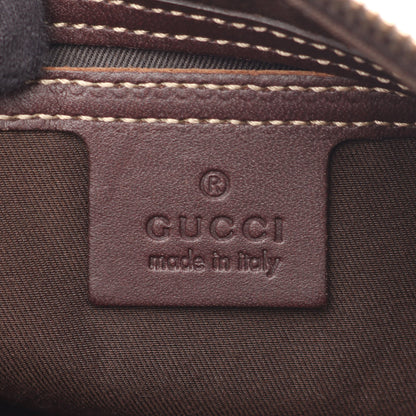 GGスプリーム ボディバッグ ウエストバッグ PVC レザー ベージュ ダークブラウン グッチ バッグ GUCCI