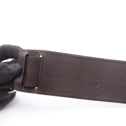 GGスプリーム ボディバッグ ウエストバッグ PVC レザー ベージュ ダークブラウン グッチ バッグ GUCCI