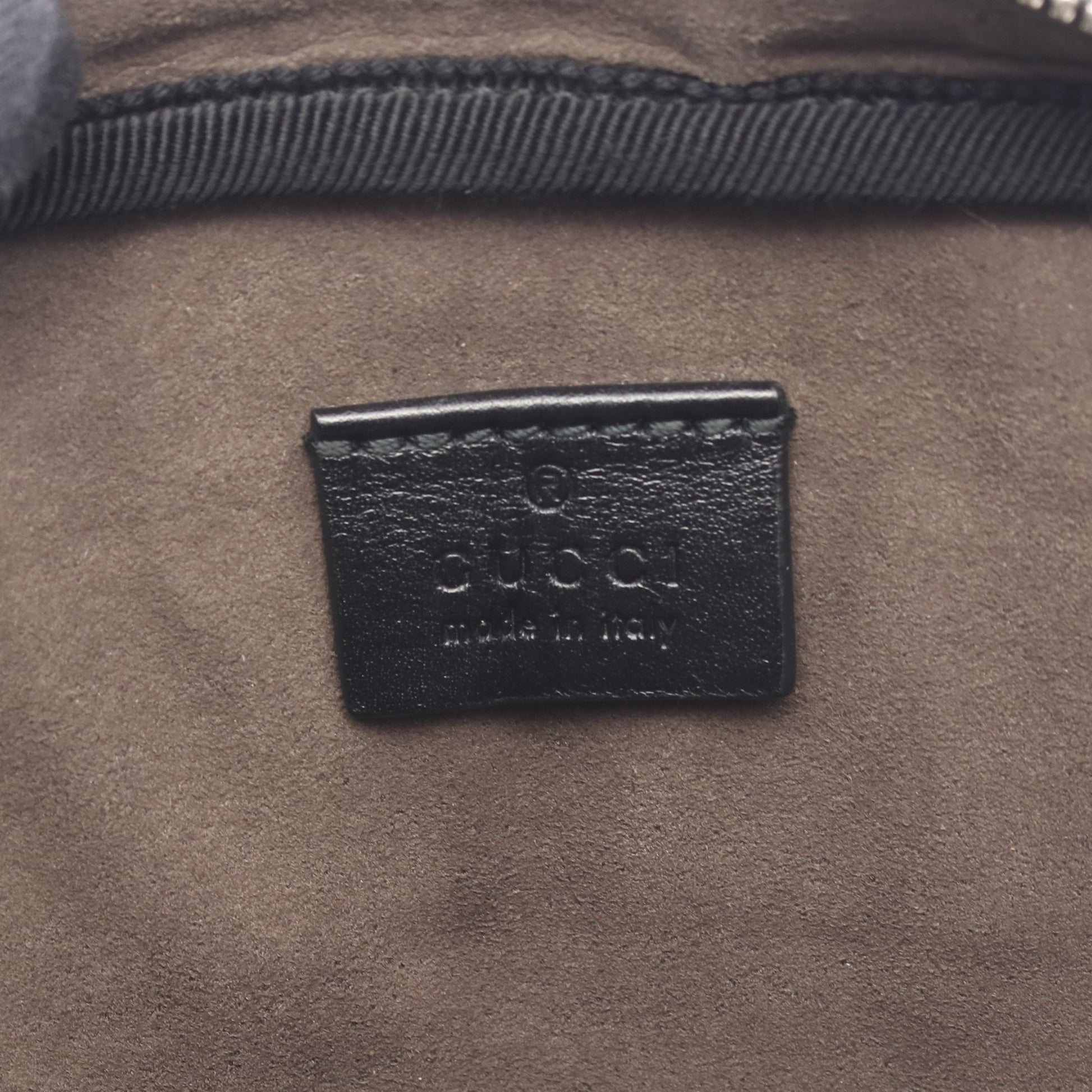 グッチシマ ダブルポーチ ベルトバッグ ウエストバッグ ボディバッグ レザー ブラック グッチ バッグ GUCCI