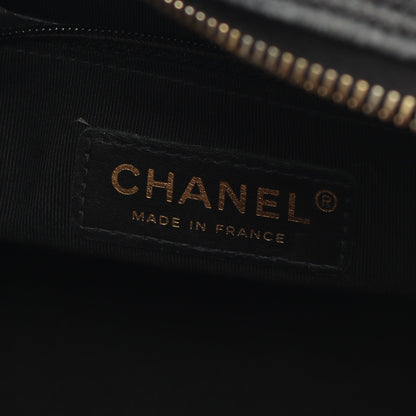 マトラッセ ハンドバッグ ミニボストンバッグ キャビアスキン ブラック ゴールド金具 シャネル バッグ CHANEL