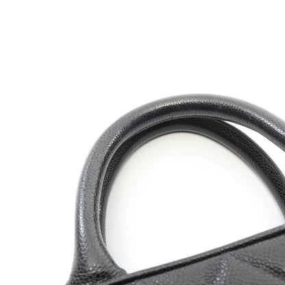 マトラッセ ハンドバッグ ミニボストンバッグ キャビアスキン ブラック ゴールド金具 シャネル バッグ CHANEL