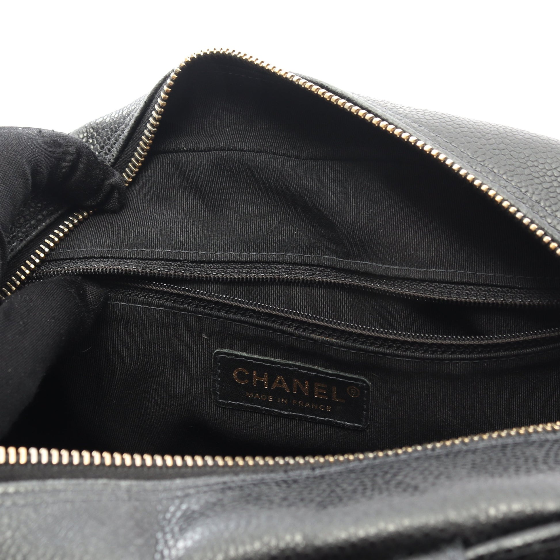 マトラッセ ハンドバッグ ミニボストンバッグ キャビアスキン ブラック ゴールド金具 シャネル バッグ CHANEL