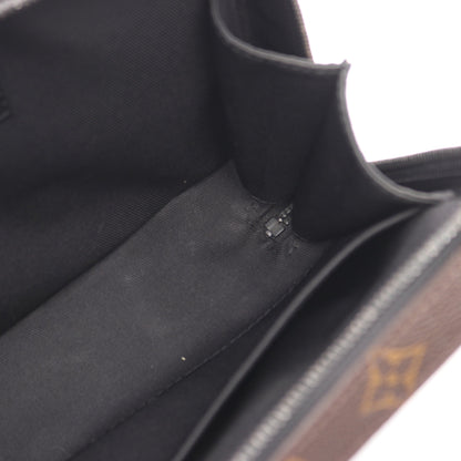 ハンドル ソフトトランク モノグラムマカサー ハンドバッグ PVC レザー ブラウン ブラック 2WAY ルイヴィトン バッグ LOUIS VUITTON