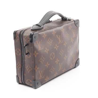 ハンドル ソフトトランク モノグラムマカサー ハンドバッグ PVC レザー ブラウン ブラック 2WAY ルイヴィトン バッグ LOUIS VUITTON