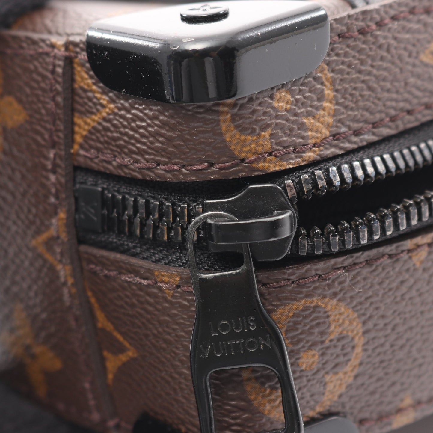 ハンドル ソフトトランク モノグラムマカサー ハンドバッグ PVC レザー ブラウン ブラック 2WAY ルイヴィトン バッグ LOUIS VUITTON