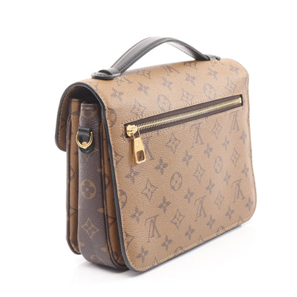 ポシェット メティス MM モノグラムリバース ハンドバッグ PVC レザー ブラウン ブラック 2WAY ルイヴィトン バッグ LOUIS VUITTON