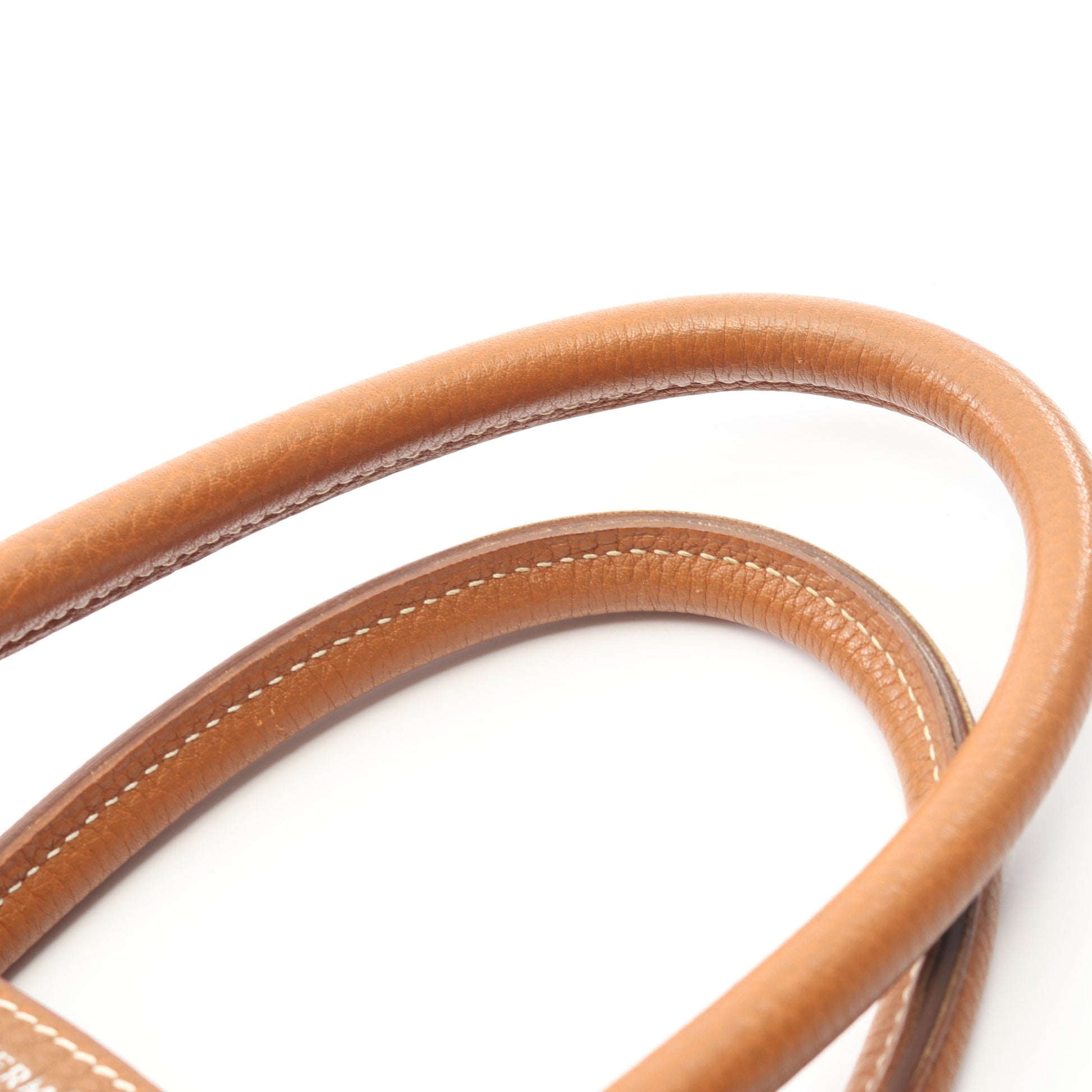バーキン35 ゴールド ハンドバッグ トゴ ライトブラウン シルバー金具 □F刻印 エルメス バッグ HERMES