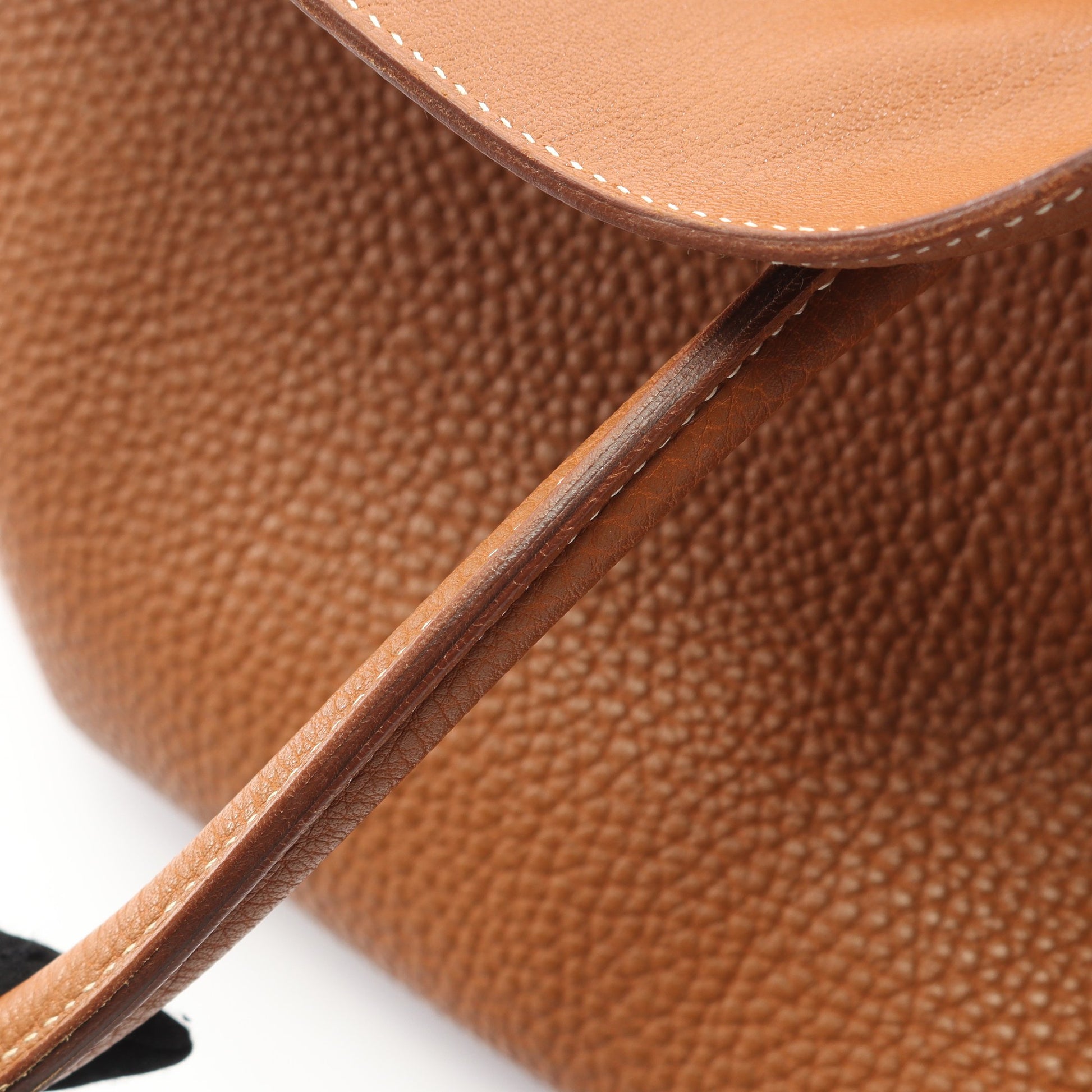 バーキン35 ゴールド ハンドバッグ トゴ ライトブラウン シルバー金具 □F刻印 エルメス バッグ HERMES