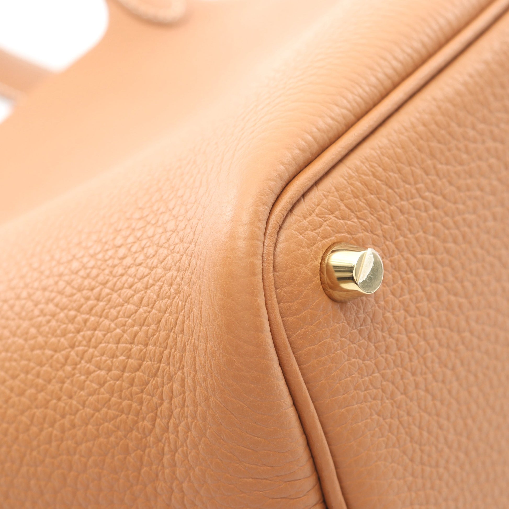 ピコタンロックPM ゴールド ハンドバッグ トリヨンクレマンス ライトブラウン ゴールド金具 K刻印 エルメス バッグ HERMES