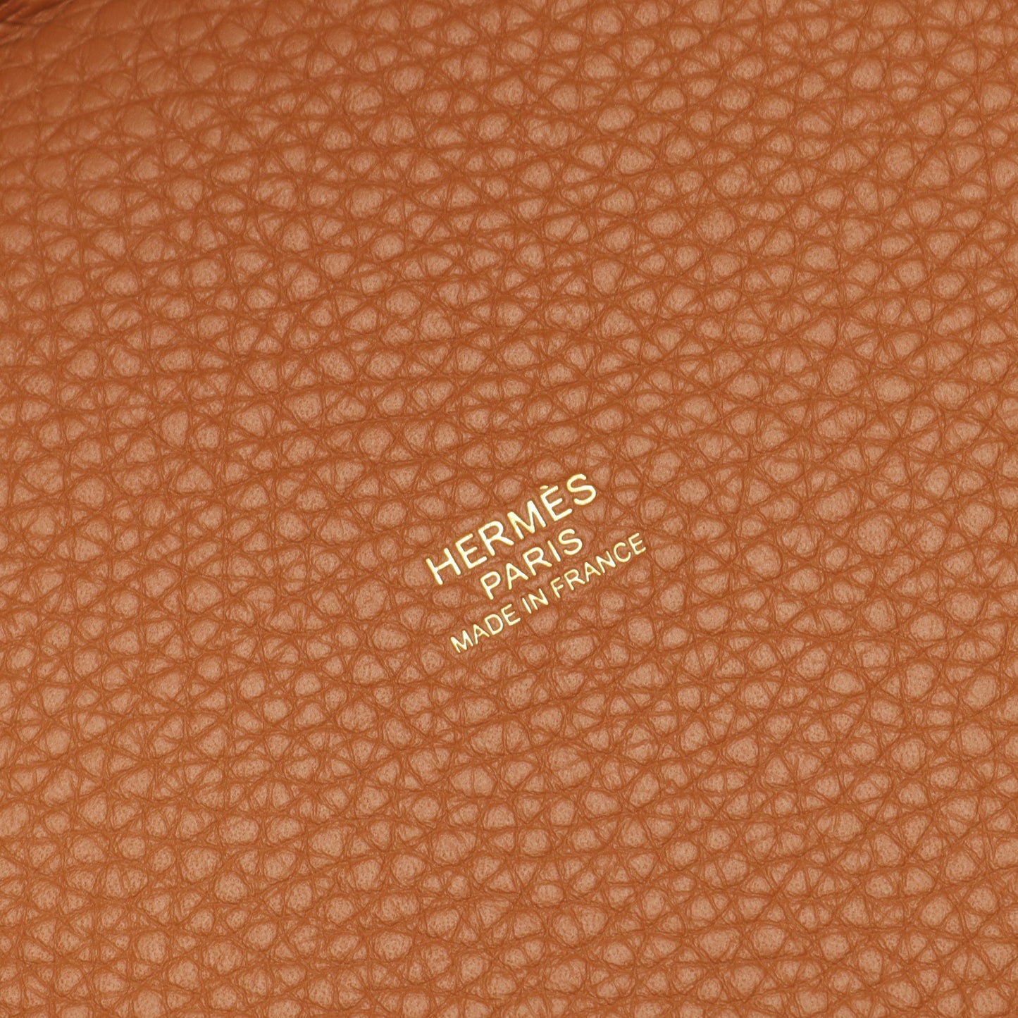 ピコタンロックPM ゴールド ハンドバッグ トリヨンクレマンス ライトブラウン ゴールド金具 K刻印 エルメス バッグ HERMES