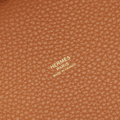 ピコタンロックPM ゴールド ハンドバッグ トリヨンクレマンス ライトブラウン ゴールド金具 K刻印 エルメス バッグ HERMES