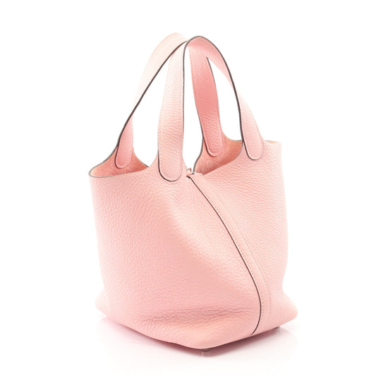 ピコタンロックPM ローズサクラ ハンドバッグ トリヨンクレマンス ライトピンク シルバー金具 Z刻印 エルメス バッグ HERMES