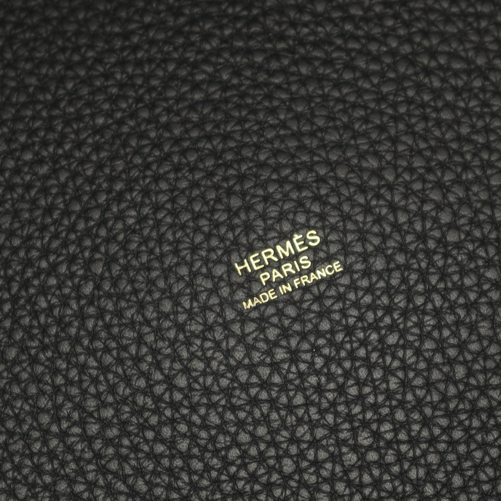 ピコタンロックGM ハンドバッグ トリヨンクレマンス ブラック ゴールド金具 C刻印 エルメス バッグ HERMES