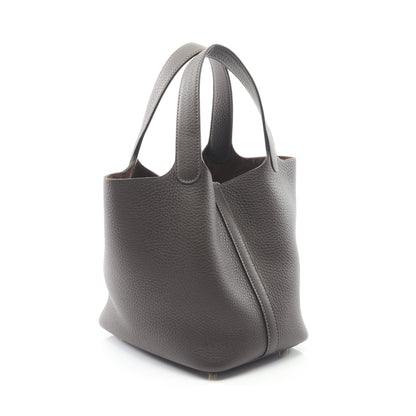 ピコタンロックPM エベンヌ ハンドバッグ トリヨンクレマンス ダークブラウン ゴールド金具 K刻印 エルメス バッグ HERMES