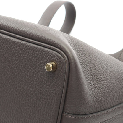 ピコタンロックPM エベンヌ ハンドバッグ トリヨンクレマンス ダークブラウン ゴールド金具 K刻印 エルメス バッグ HERMES