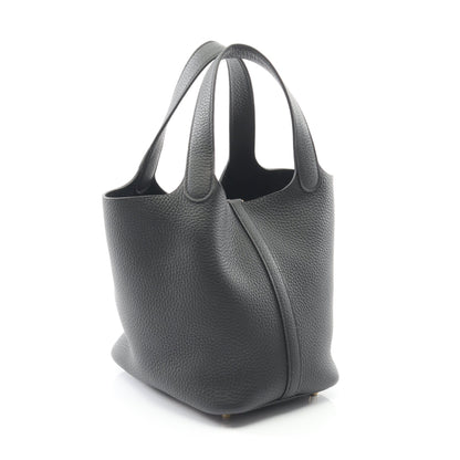 ピコタンロックPM ハンドバッグ トリヨンクレマンス ブラック ゴールド金具 K刻印 エルメス バッグ HERMES
