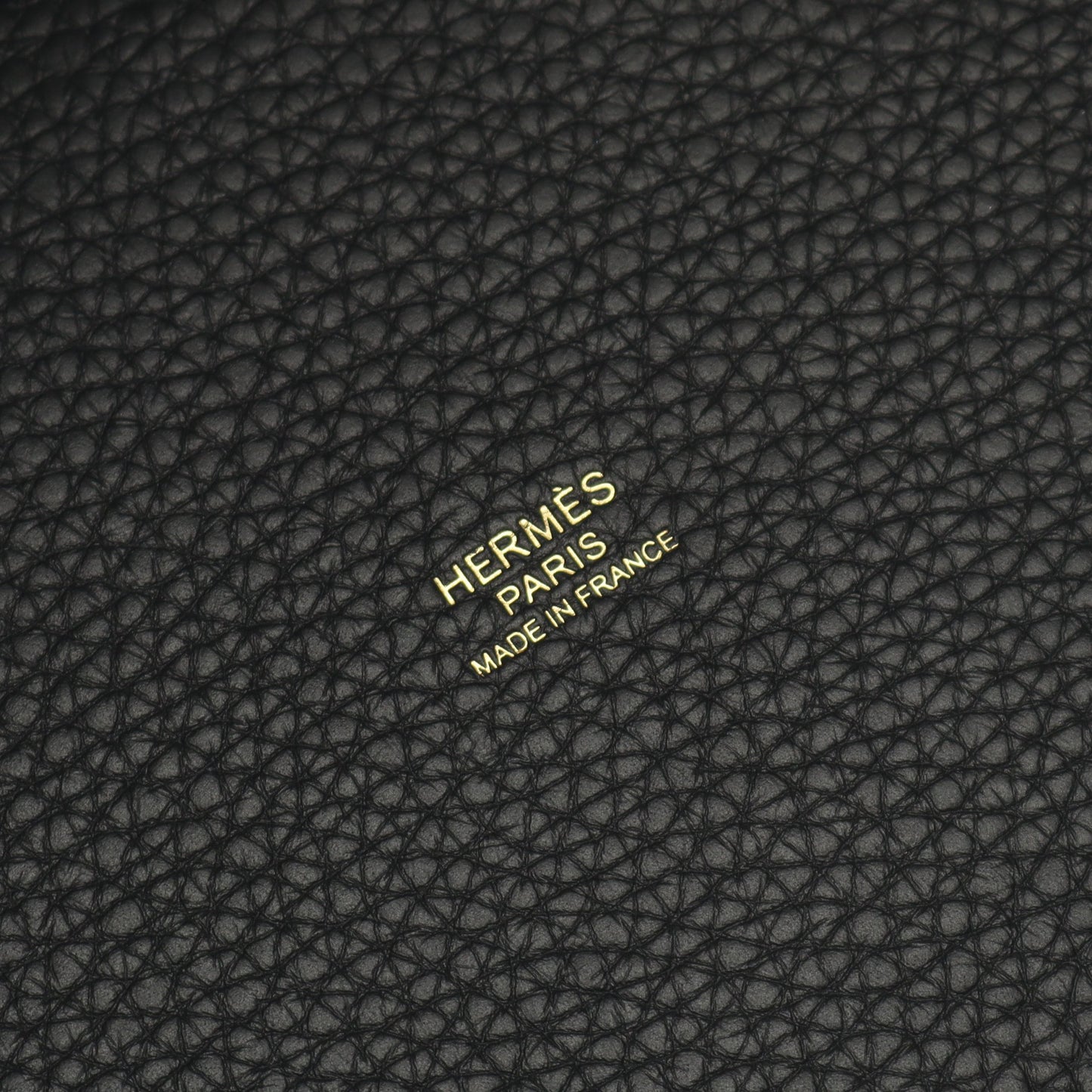 ピコタンロックPM ハンドバッグ トリヨンクレマンス ブラック ゴールド金具 K刻印 エルメス バッグ HERMES