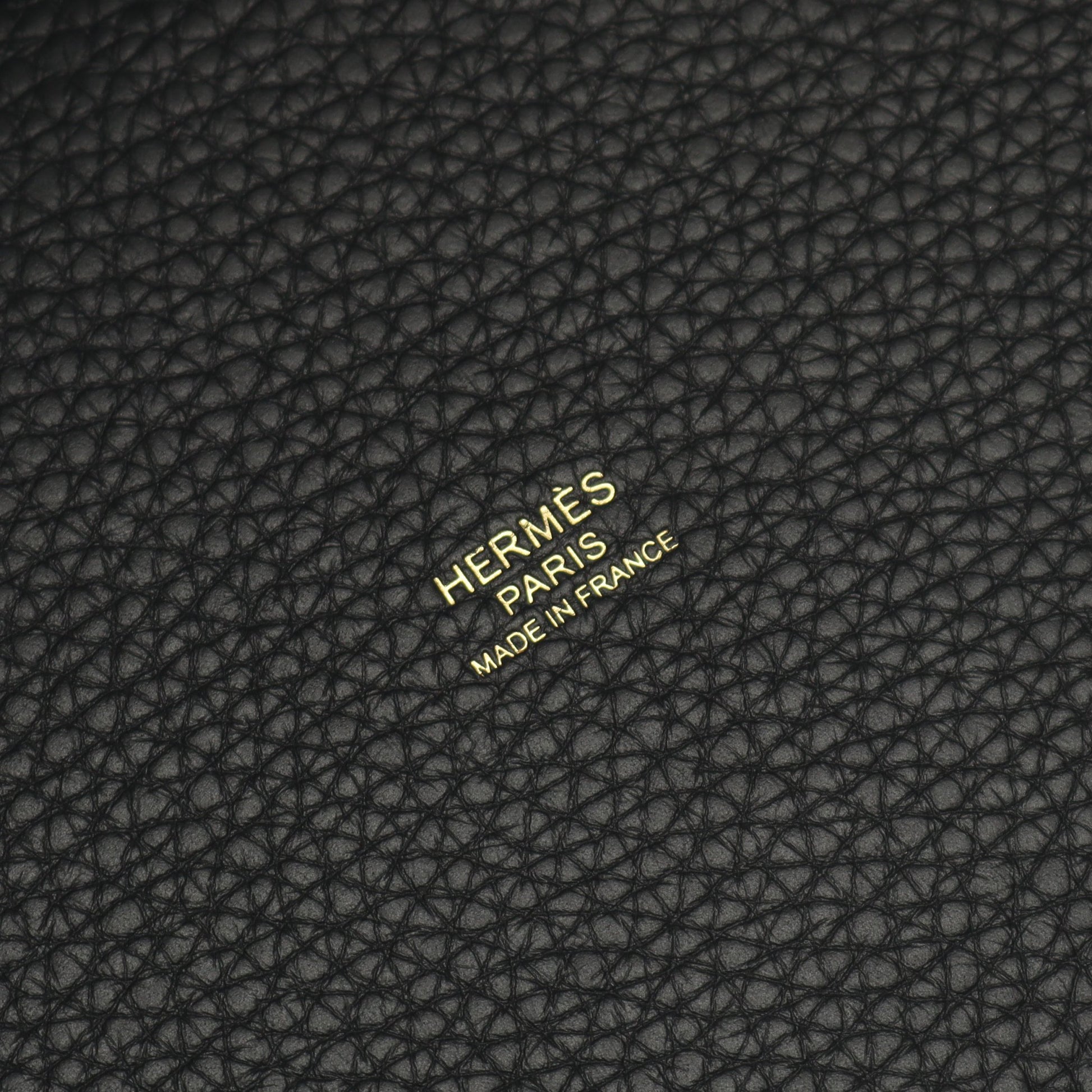 ピコタンロックPM ハンドバッグ トリヨンクレマンス ブラック ゴールド金具 K刻印 エルメス バッグ HERMES