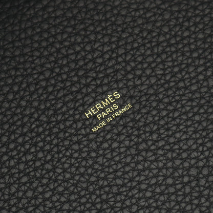 ピコタンロックPM ハンドバッグ トリヨンクレマンス ブラック ゴールド金具 K刻印 エルメス バッグ HERMES