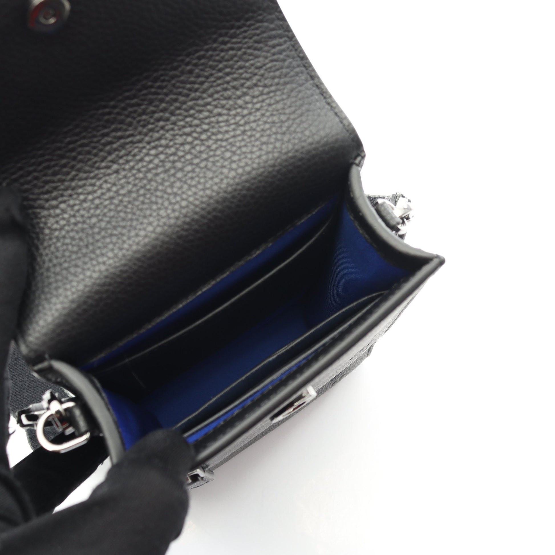 ショルダーバッグ レザー ブラック ブルガリ バッグ BVLGARI