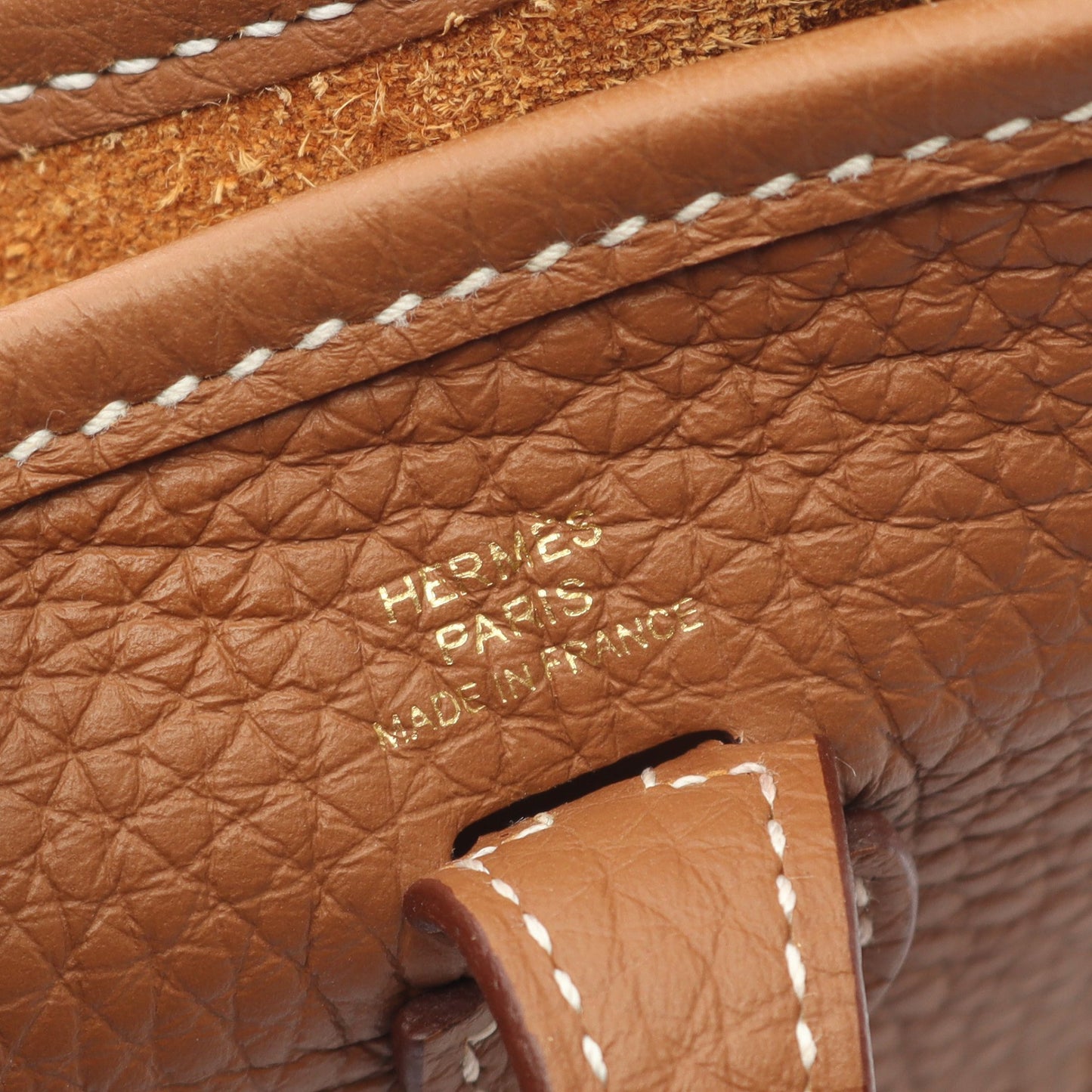 エヴリンTPM アマゾン ゴールド ショルダーバッグ トリヨンクレマンス ブラウン ゴールド金具 K刻印 エルメス バッグ HERMES