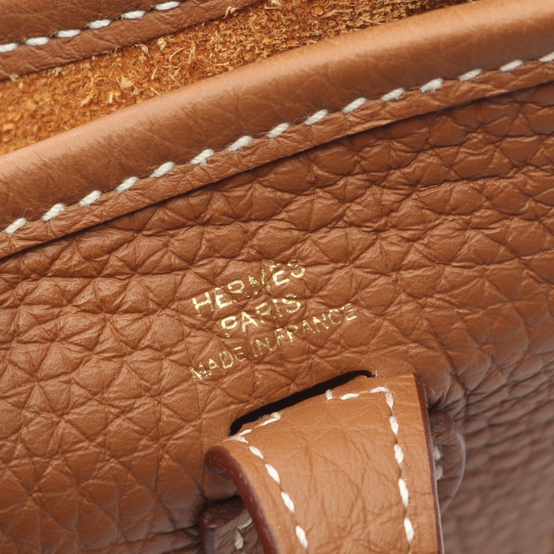 エヴリンTPM アマゾン ゴールド ショルダーバッグ トリヨンクレマンス ブラウン ゴールド金具 K刻印 エルメス バッグ HERMES