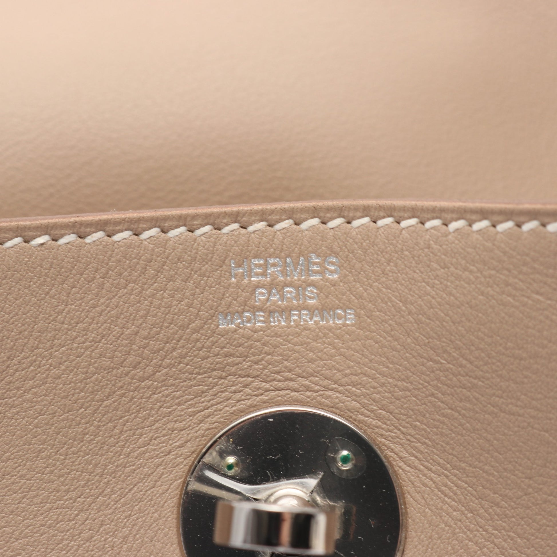 リンディ26 アルジル ショルダーバッグ ヴォースイフト ベージュ シルバー金具 □Q刻印 エルメス バッグ HERMES