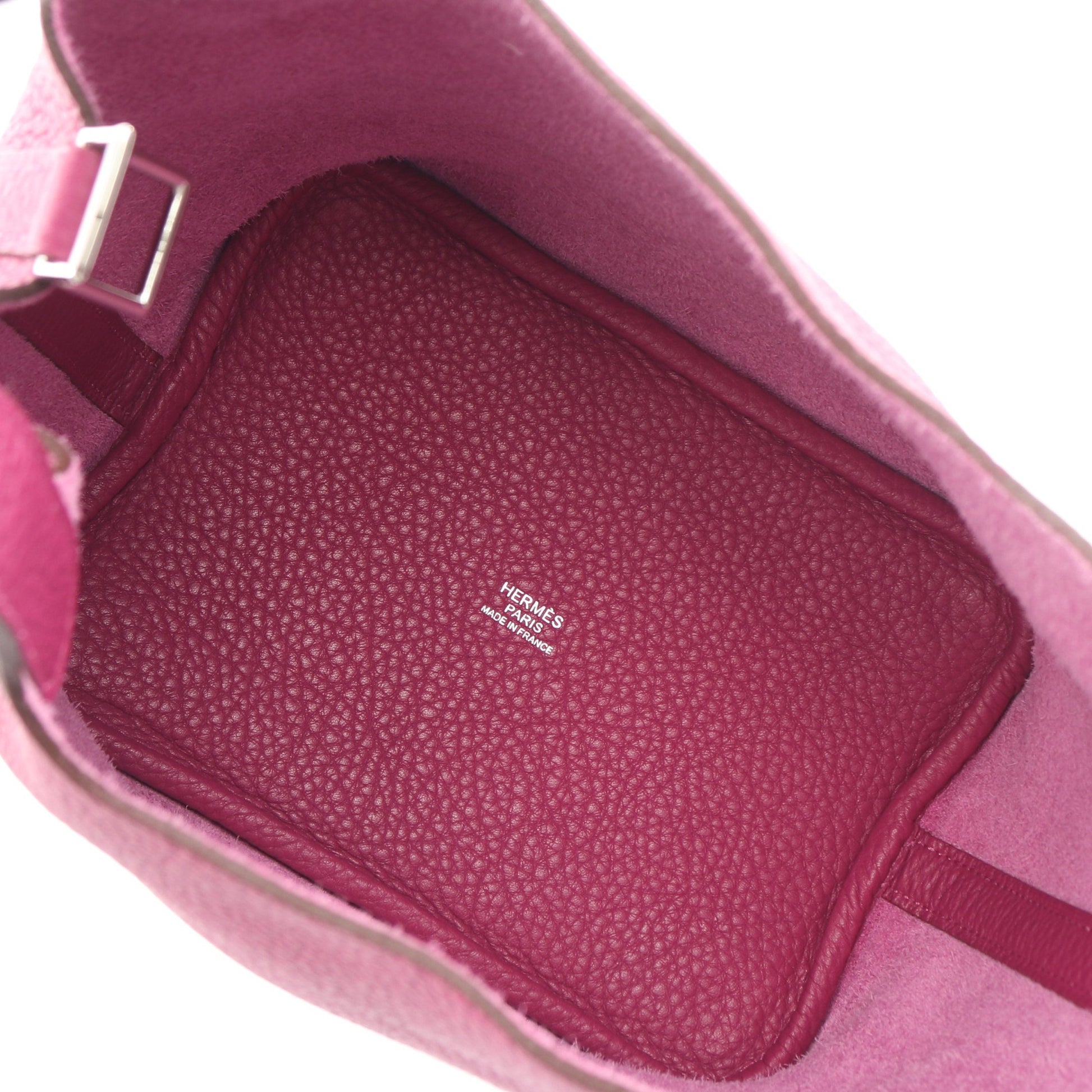 ピコタンロックPM トスカ ハンドバッグ トリヨンクレマンス ピンクパープル シルバー金具 □O刻印 エルメス バッグ HERMES