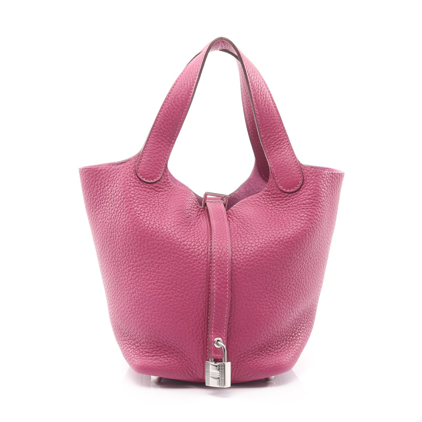 ピコタンロックPM トスカ ハンドバッグ トリヨンクレマンス ピンクパープル シルバー金具 □O刻印 エルメス バッグ HERMES