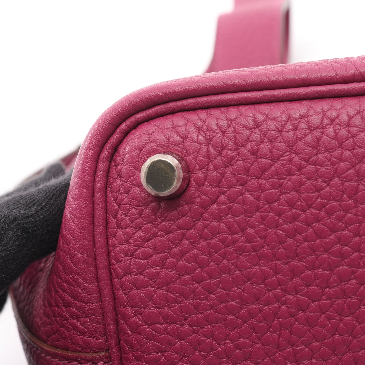 ピコタンロックPM トスカ ハンドバッグ トリヨンクレマンス ピンクパープル シルバー金具 □O刻印 エルメス バッグ HERMES