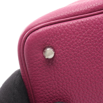 ピコタンロックMM トスカ ハンドバッグ トリヨンクレマンス ピンクパープル シルバー金具 □O刻印 エルメス バッグ HERMES