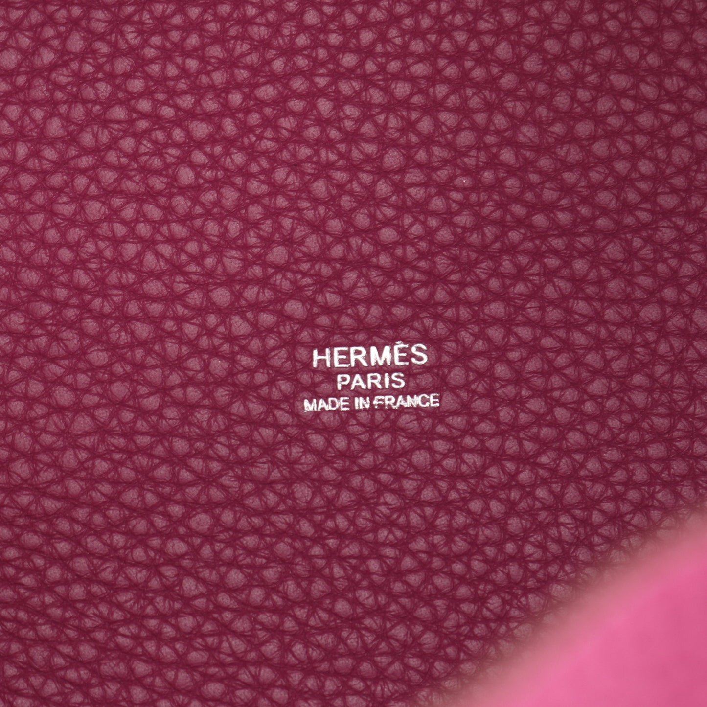 ピコタンロックMM トスカ ハンドバッグ トリヨンクレマンス ピンクパープル シルバー金具 □O刻印 エルメス バッグ HERMES