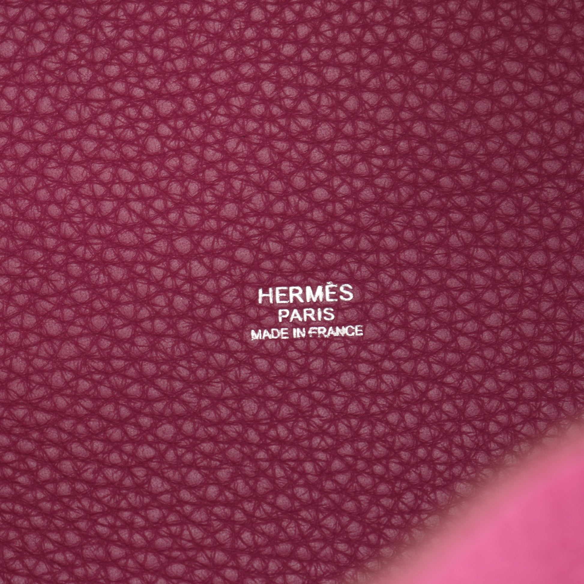 ピコタンロックMM トスカ ハンドバッグ トリヨンクレマンス ピンクパープル シルバー金具 □O刻印 エルメス バッグ HERMES