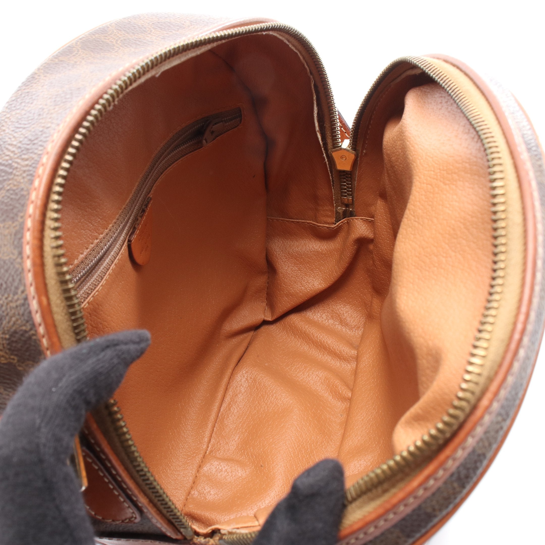 マカダム ショルダーバッグ PVC レザー ブラウン セリーヌ – RECLO