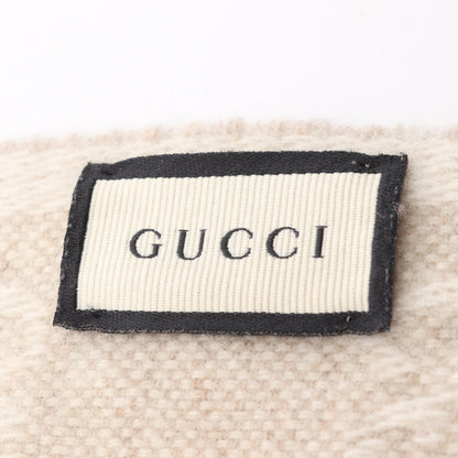 GG柄 マフラー ウール ベージュ グッチ 財布・小物 GUCCI