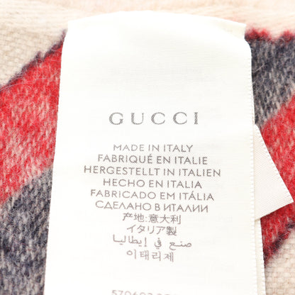 GG柄 マフラー ウール ベージュ グッチ 財布・小物 GUCCI