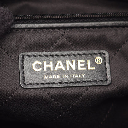 マトラッセ シャネル22 スモール チェーンショルダーバッグ レザー ブラック ゴールド金具 シャネル バッグ CHANEL