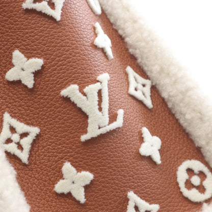 オンマイサイドPM モノグラム ハンドバッグ レザー シアリング ブラウン ホワイト 2WAY ルイヴィトン バッグ LOUIS VUITTON