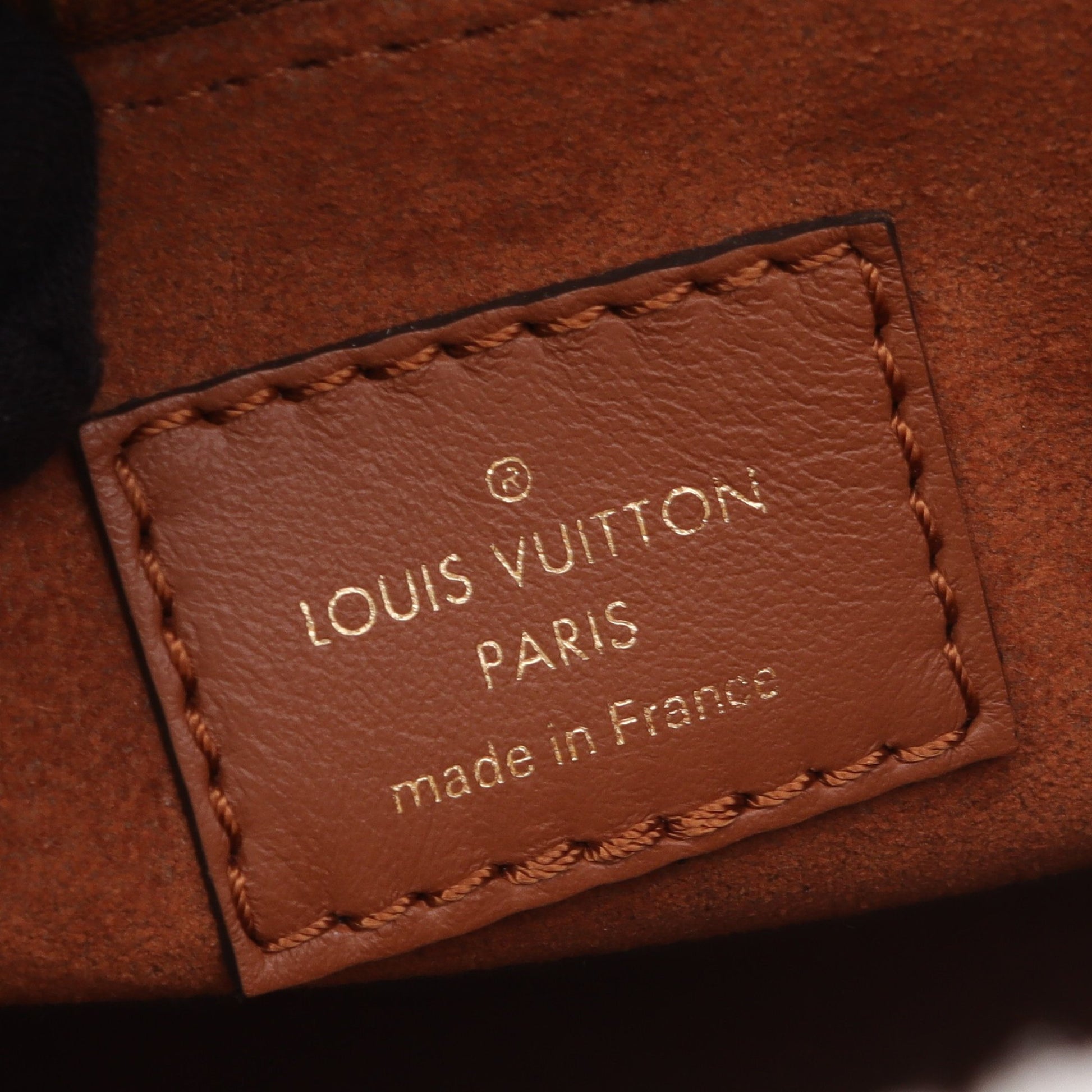 オンマイサイドPM モノグラム ハンドバッグ レザー シアリング ブラウン ホワイト 2WAY ルイヴィトン バッグ LOUIS VUITTON