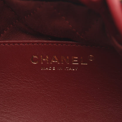 CHANEL 22 ミニ チェーンショルダーバッグ レザー ボルドー ゴールド金具 シャネル バッグ CHANEL