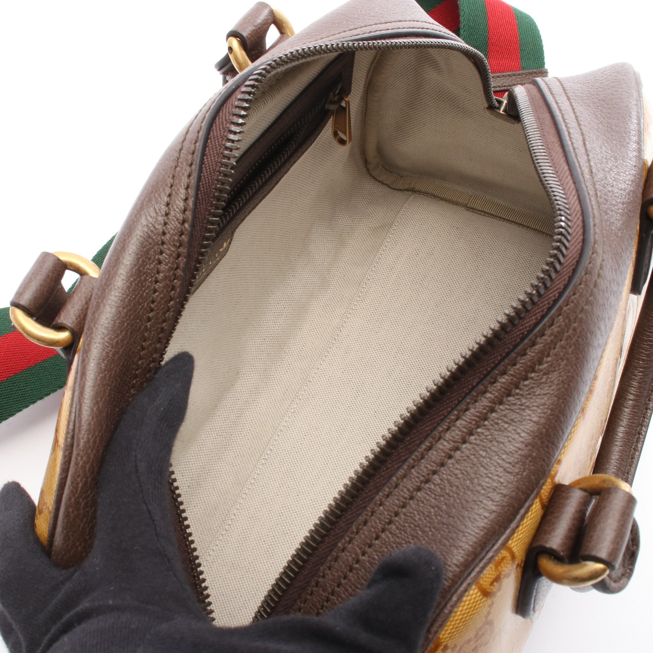 GUCCI × adidas ミニ ダッフルバッグ GGクリスタル ハンドバッグ