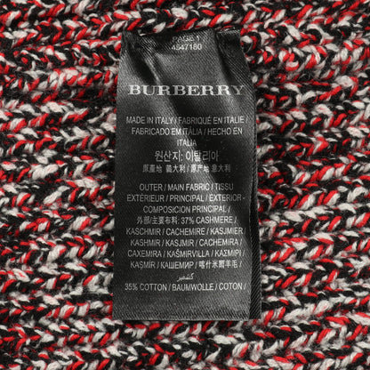 Cashmere Cotton Wool Blend Mouline Skirt スカート カシミヤ コットン ウール レッド ブラック バーバリー ボトムス BURBERRY