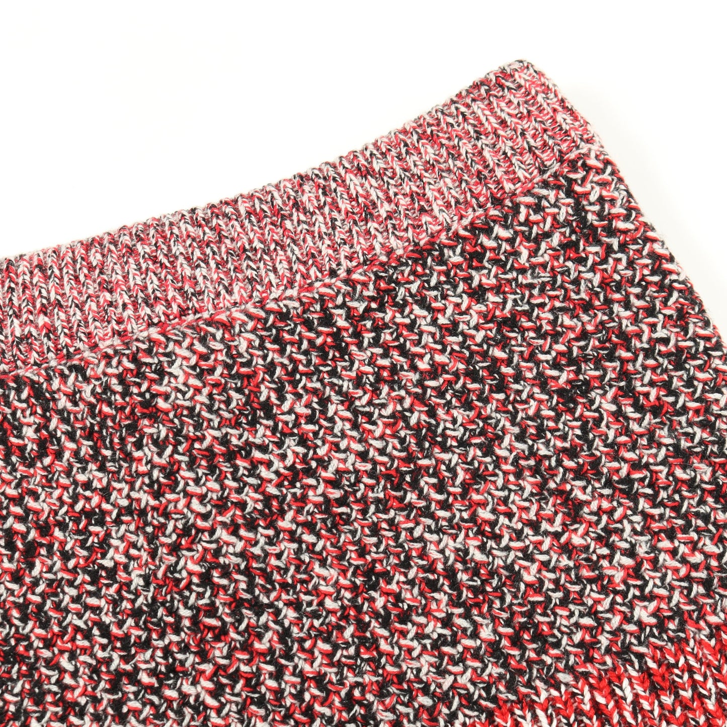 Cashmere Cotton Wool Blend Mouline Skirt スカート カシミヤ コットン ウール レッド ブラック バーバリー ボトムス BURBERRY