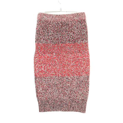 Cashmere Cotton Wool Blend Mouline Skirt スカート カシミヤ コットン ウール レッド ブラック バーバリー ボトムス BURBERRY