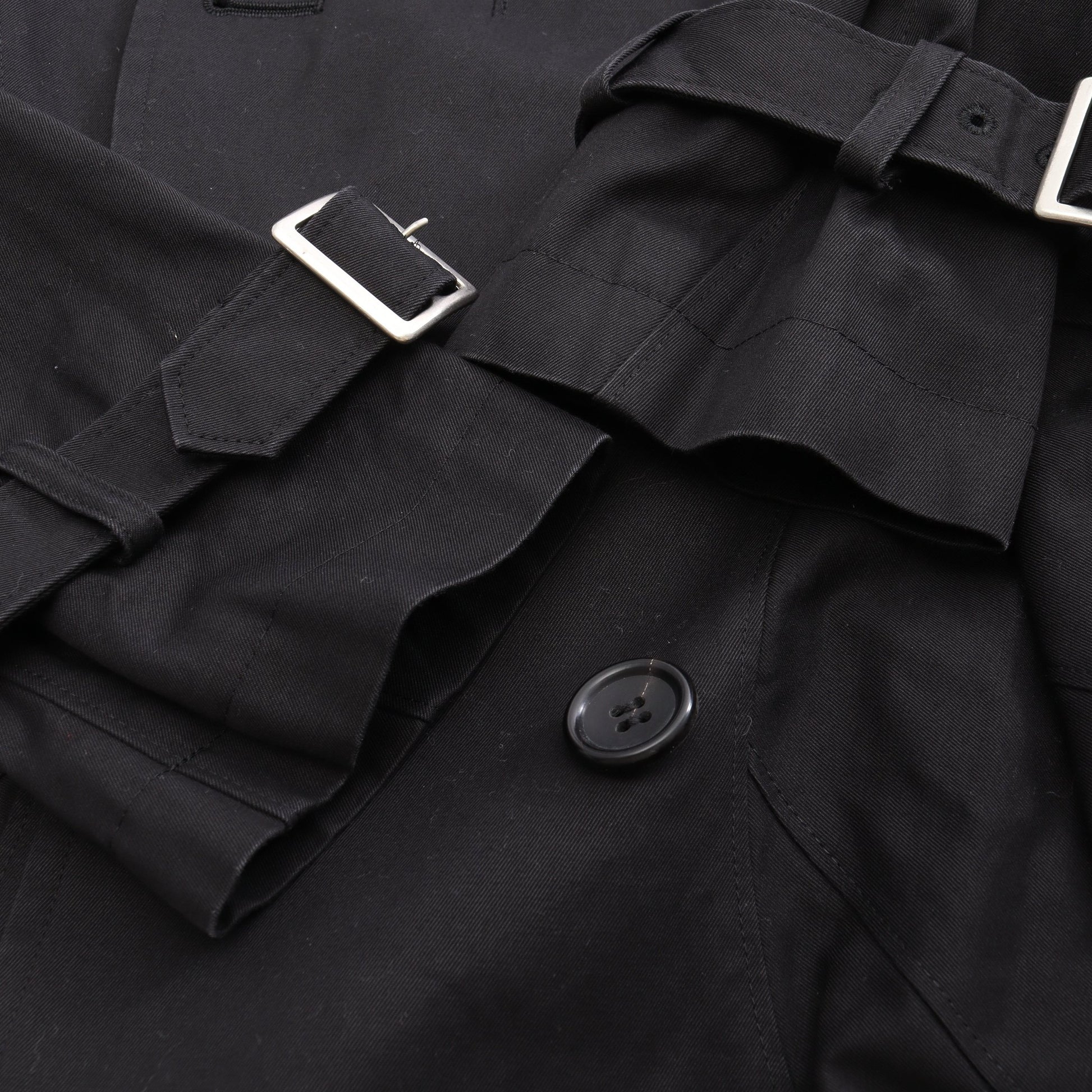 ステンカラーコート コットン ブラック ダブルブレスト ジュンヤワタナベコムデギャルソン アウター JUNYA WATANABE COMME des GARCONS