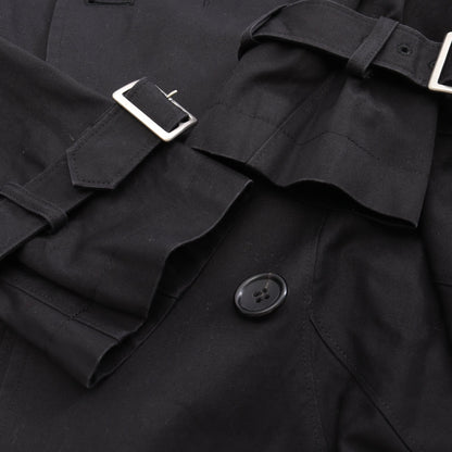 ステンカラーコート コットン ブラック ダブルブレスト ジュンヤワタナベコムデギャルソン アウター JUNYA WATANABE COMME des GARCONS