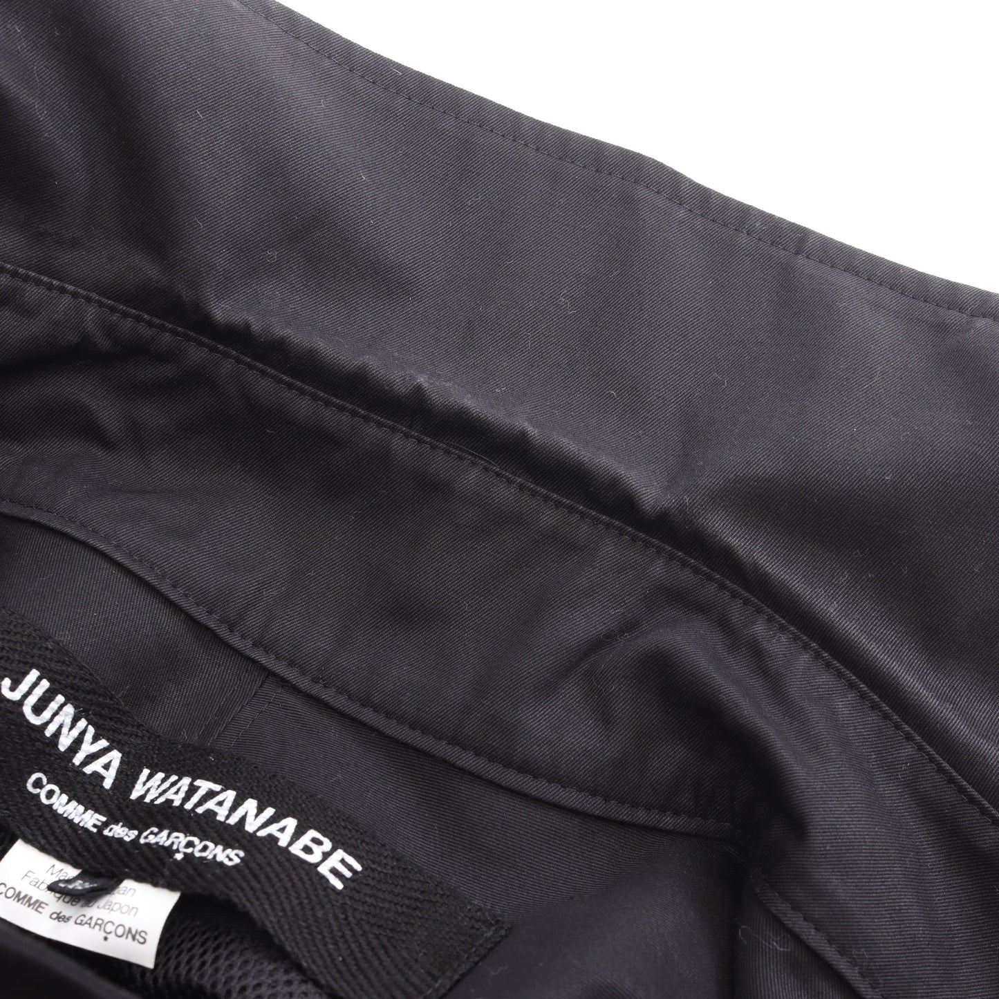 ステンカラーコート コットン ブラック ダブルブレスト ジュンヤワタナベコムデギャルソン アウター JUNYA WATANABE COMME des GARCONS