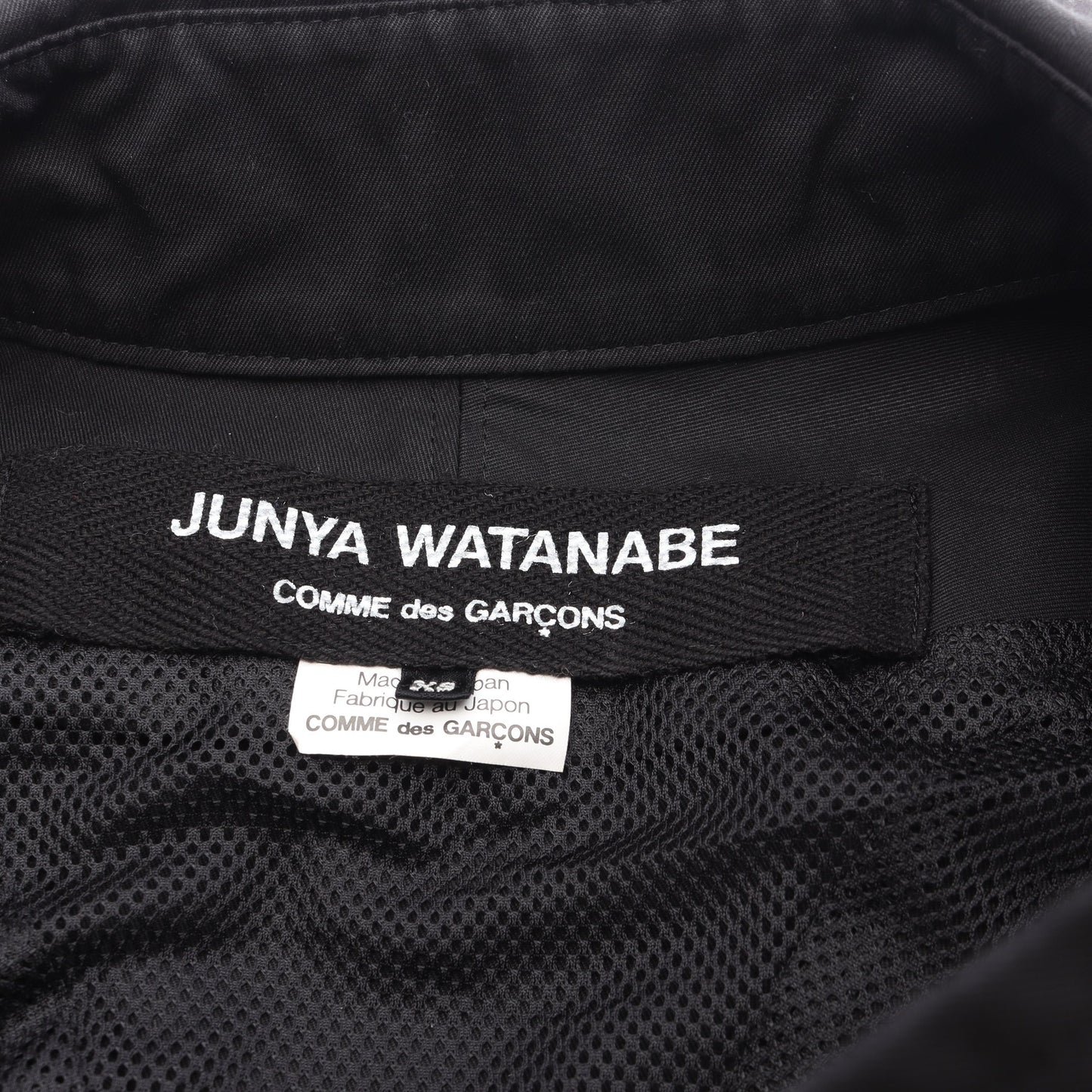 ステンカラーコート コットン ブラック ダブルブレスト ジュンヤワタナベコムデギャルソン アウター JUNYA WATANABE COMME des GARCONS