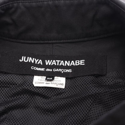 ステンカラーコート コットン ブラック ダブルブレスト ジュンヤワタナベコムデギャルソン アウター JUNYA WATANABE COMME des GARCONS